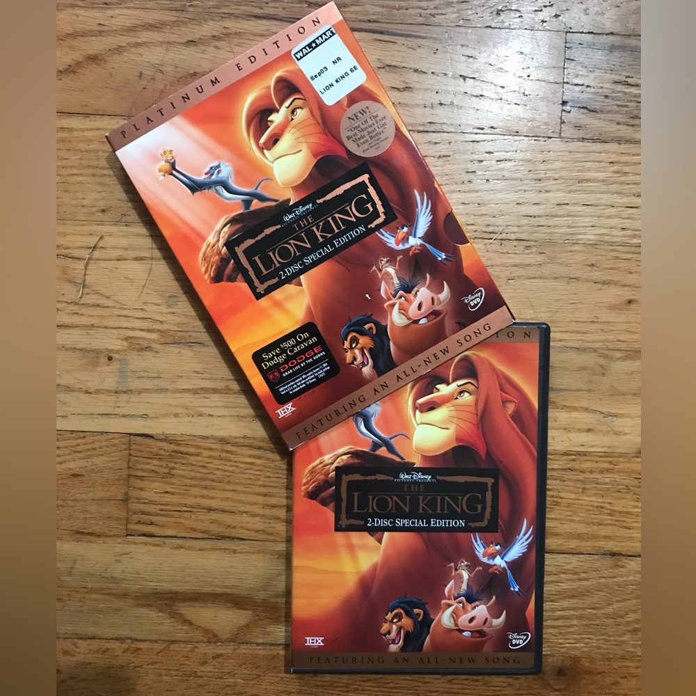 🖤5 for $20- The Lion King Platinum Edition 2 Disc DVD Special Edition